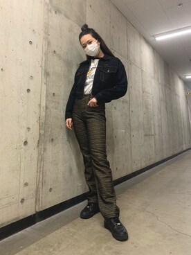 江川史唯さん（レディース・168cm）の春コーディネート