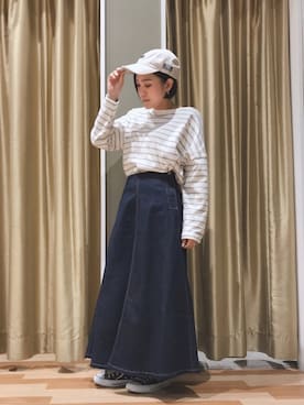 「MEI（メイ）のアイテム」を使った、ゆいさん（レディース・156cm）の冬コーディネート