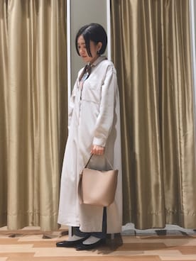 「BEAUTY&YOUTH UNITED ARROWS（ビューティーアンドユースユナイテッドアローズ）のアイテム（パンプス）」を使った、ゆいさん（レディース・156cm）の冬コーディネート