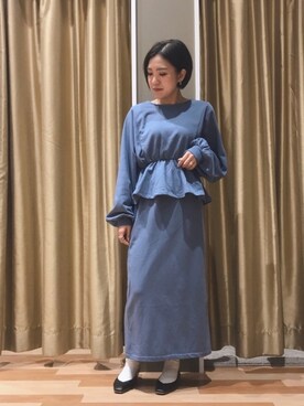 「BEAUTY&YOUTH UNITED ARROWS（ビューティーアンドユースユナイテッドアローズ）のアイテム（パンプス）」を使った、ゆいさん（レディース・156cm）の冬コーディネート