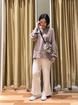 「RAY CASSIN FAVORI（レイカズンフェバリ）のアイテム」を使った、ゆいさん（レディース・156cm）の冬コーディネート