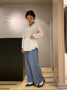 「BEAUTY&YOUTH UNITED ARROWS（ビューティーアンドユースユナイテッドアローズ）のアイテム（パンプス）」を使った、ゆいさん（レディース・156cm）の春コーディネート