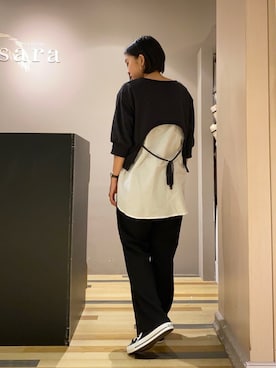 「VIDA＋（ヴィーダプラス）のアイテム」を使った、ゆいさん（レディース・156cm）の春コーディネート