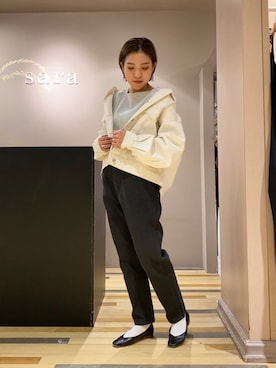 「BEAUTY&YOUTH UNITED ARROWS（ビューティーアンドユースユナイテッドアローズ）のアイテム（パンプス）」を使った、ゆいさん（レディース・156cm）の春コーディネート