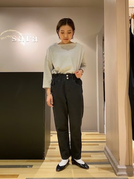 「Soierie（ソワリー）のアイテム」を使った、ゆいさん（レディース・156cm）の春コーディネート