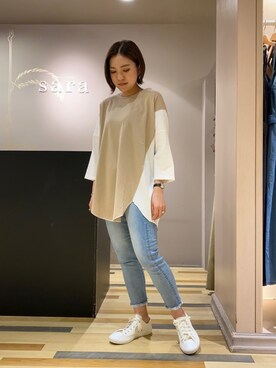 「VIDA＋（ヴィーダプラス）のアイテム」を使った、ゆいさん（レディース・156cm）の春コーディネート