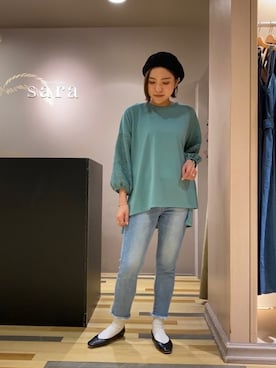 「Soierie（ソワリー）のアイテム」を使った、ゆいさん（レディース・156cm）の春コーディネート