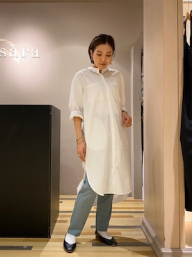 「BEAUTY&YOUTH UNITED ARROWS（ビューティーアンドユースユナイテッドアローズ）のアイテム（パンプス）」を使った、ゆいさん（レディース・156cm）の春コーディネート