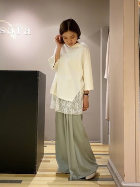 「VIDA＋（ヴィーダプラス）のアイテム」を使った、ゆいさん（レディース・156cm）の春コーディネート