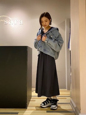 「Teva（テバ）のアイテム」を使った、ゆいさん（レディース・156cm）の春コーディネート