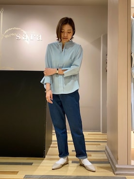 「VIDA＋（ヴィーダプラス）のアイテム」を使った、ゆいさん（レディース・156cm）の春コーディネート