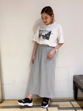 「KLASSE14（クラスフォーティーン）のアイテム」を使った、ゆいさん（レディース・156cm）の春コーディネート