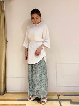 「KLASSE14（クラスフォーティーン）のアイテム」を使った、ゆいさん（レディース・156cm）の春コーディネート