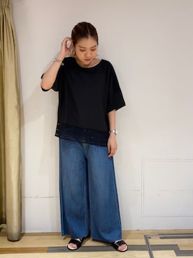「Soierie（ソワリー）のアイテム」を使った、ゆいさん（レディース・156cm）の春コーディネート
