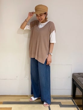 「KLASSE14（クラスフォーティーン）のアイテム」を使った、ゆいさん（レディース・156cm）の春コーディネート