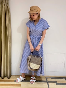 「Soierie（ソワリー）のアイテム」を使った、ゆいさん（レディース・156cm）の春コーディネート