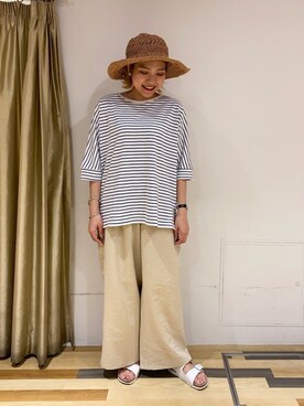 「VIDA＋（ヴィーダプラス）のアイテム」を使った、ゆいさん（レディース・156cm）の春コーディネート