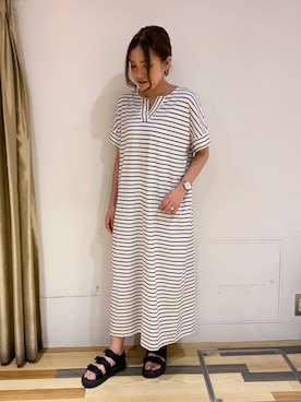 「Soierie（ソワリー）のアイテム」を使った、ゆいさん（レディース・156cm）の夏コーディネート