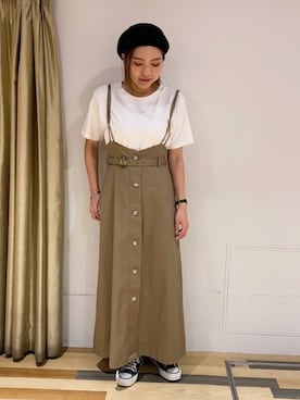 「Soierie（ソワリー）のアイテム」を使った、ゆいさん（レディース・156cm）の夏コーディネート