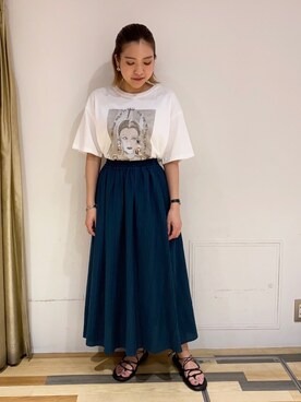 「VIDA＋（ヴィーダプラス）のアイテム」を使った、ゆいさん（レディース・156cm）の夏コーディネート