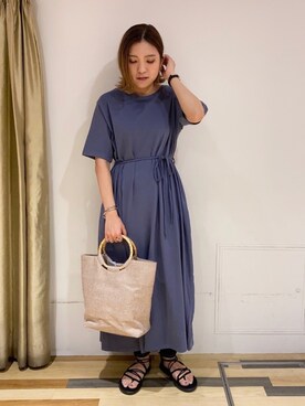 「Soierie（ソワリー）のアイテム」を使った、ゆいさん（レディース・156cm）の夏コーディネート