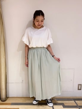 「VIDA＋（ヴィーダプラス）のアイテム」を使った、ゆいさん（レディース・156cm）の夏コーディネート