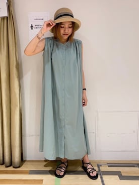 「VIDA＋（ヴィーダプラス）のアイテム」を使った、ゆいさん（レディース・156cm）の夏コーディネート