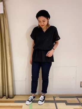 「VIDA＋（ヴィーダプラス）のアイテム」を使った、ゆいさん（レディース・156cm）の夏コーディネート