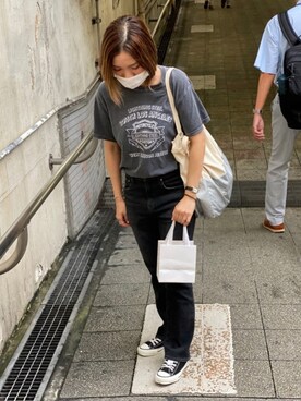「ユナイテッドアローズ」｜「アイテム（アナログ腕時計）」を使った、ゆいさん（レディース・156cm）の夏コーディネート
