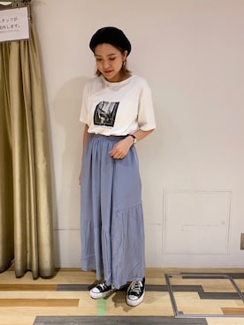 「VIDA＋（ヴィーダプラス）のアイテム」を使った、ゆいさん（レディース・156cm）の夏コーディネート