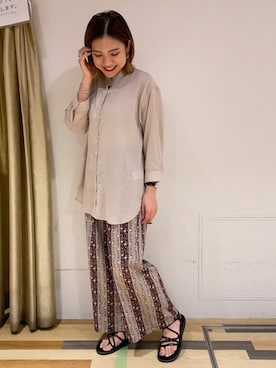 「VIDA＋（ヴィーダプラス）のアイテム」を使った、ゆいさん（レディース・156cm）の夏コーディネート