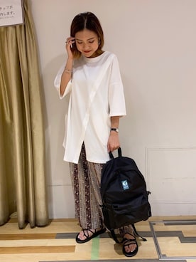 「VIDA＋（ヴィーダプラス）のアイテム」を使った、ゆいさん（レディース・156cm）の夏コーディネート