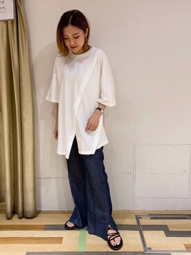 「VIDA＋（ヴィーダプラス）のアイテム」を使った、ゆいさん（レディース・156cm）の夏コーディネート