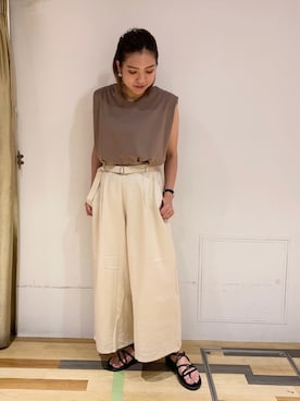 「VIDA＋（ヴィーダプラス）のアイテム」を使った、ゆいさん（レディース・156cm）の夏コーディネート