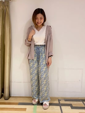 「VIDA＋（ヴィーダプラス）のアイテム」を使った、ゆいさん（レディース・156cm）の夏コーディネート