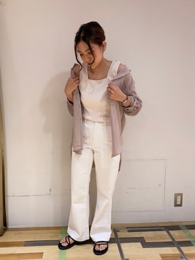 「VIDA＋（ヴィーダプラス）のアイテム」を使った、ゆいさん（レディース・156cm）の夏コーディネート