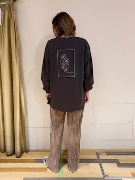 「RAY CASSIN（レイカズン）のアイテム（トップス）」を使った、ゆいさん（レディース・156cm）の夏コーディネート