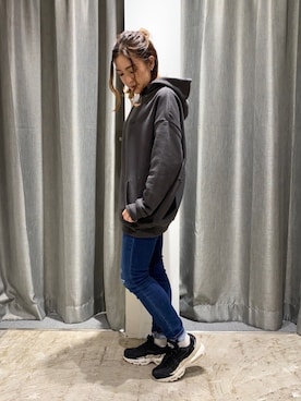 「NIKE（ナイキ）のナイキ エア マックス 95 プレミアム コントラスト ウィメンズシューズ / NIKE AIR MAX 95 PREMIUM CONTRAST（スニーカー）」を使った、ゆいさん（レディース・156cm）の秋コーディネート