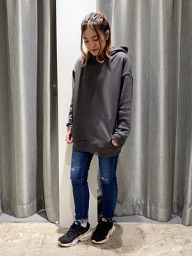 「NIKE（ナイキ）のナイキ エア マックス 95 プレミアム コントラスト ウィメンズシューズ / NIKE AIR MAX 95 PREMIUM CONTRAST（スニーカー）」を使った、ゆいさん（レディース・156cm）の秋コーディネート