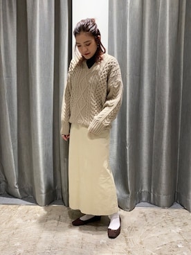 「AMERICAN HOLIC（アメリカンホリック）のアイテム（パンプス）」を使った、ゆいさん（レディース・156cm）の秋コーディネート