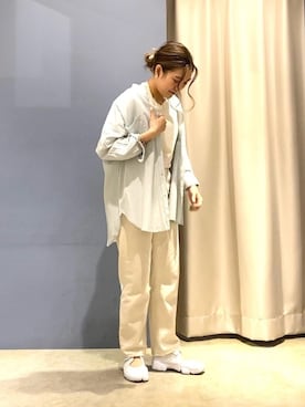 「NIKE（ナイキ）のナイキ エア リフト ブリーズ ウィメンズシューズ / Nike Air Rift Breathe Women's Shoes＜22-29cm 展開＞（サンダル）」を使った、ゆいさん（レディース・156cm）の春コーディネート
