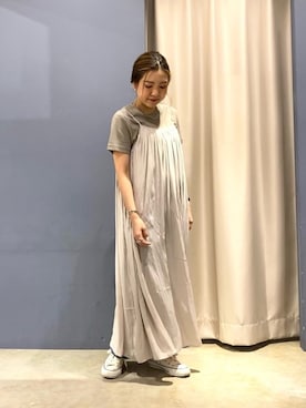「Soierie（ソワリー）のアイテム」を使った、ゆいさん（レディース・156cm）の春コーディネート
