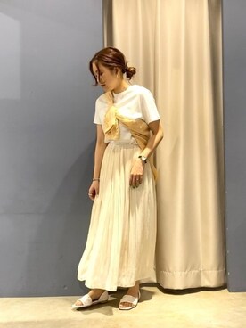 「VIDA＋（ヴィーダプラス）のアイテム」を使った、ゆいさん（レディース・156cm）の春コーディネート