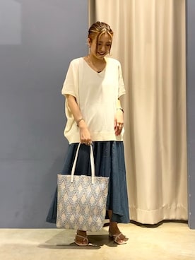 「TEN.（テン）のアイテム」を使った、ゆいさん（レディース・156cm）の春コーディネート