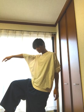 「smoothday（スムースデイ）のアイテム」を使った、けんとさん（メンズ・177cm）の春コーディネート