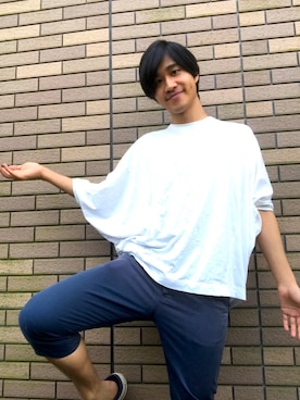 「smoothday（スムースデイ）のアイテム」を使った、けんとさん（メンズ・177cm）の春コーディネート