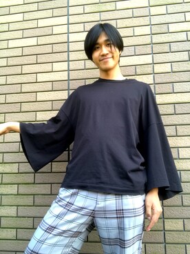 「smoothday（スムースデイ）のアイテム」を使った、けんとさん（メンズ・177cm）の春コーディネート