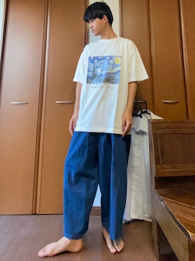 「素足」｜けんとさん（メンズ・177cm）の夏コーディネート