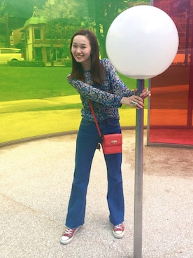 「LUC DNM （ラックデニム）のアイテム」を使った、mioさん（レディース・166cm）の冬コーディネート