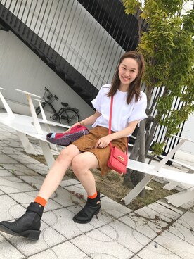 「GIVENCHY（ジバンシイ）のアイテム」を使った、mioさん（レディース・166cm）の秋コーディネート